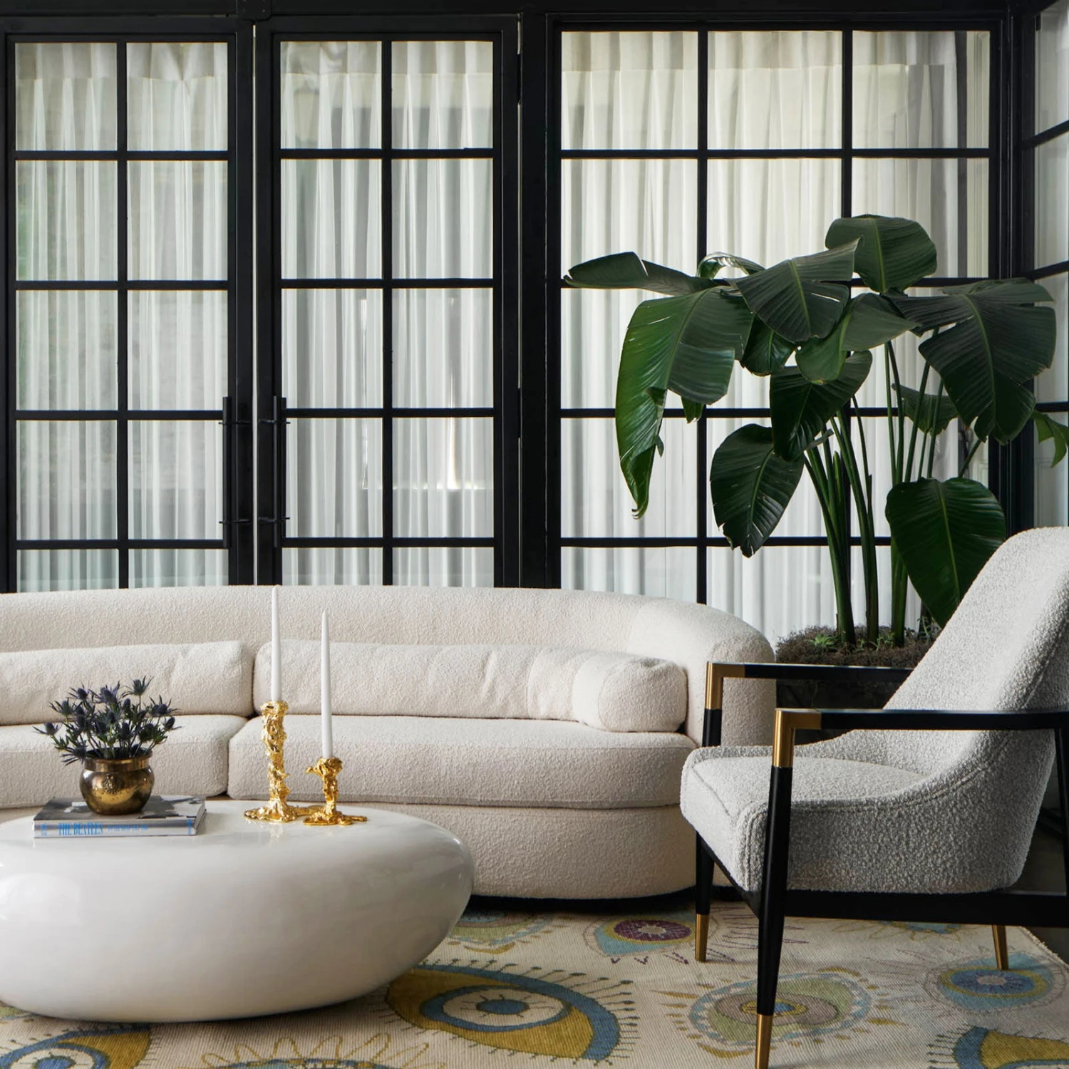 Santarelli Lounge Chair In Grey Boucle 8 Santarelli Lounge Chair In Grey Boucle - Image 8