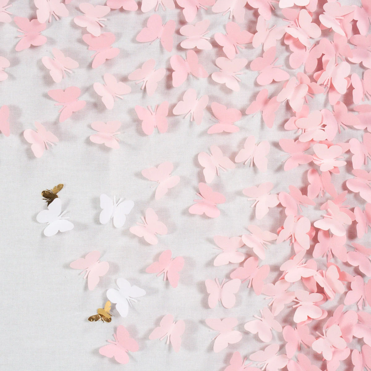 Scattered Butterflies Large - Light Pink 3 Scattered Butterflies Large - Light Pink - Image 3