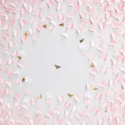 Scattered Butterflies Large - Light Pink 9 Scattered Butterflies Large - Light Pink -Scout Design Studio ScatteredButterflies LightPink.04
