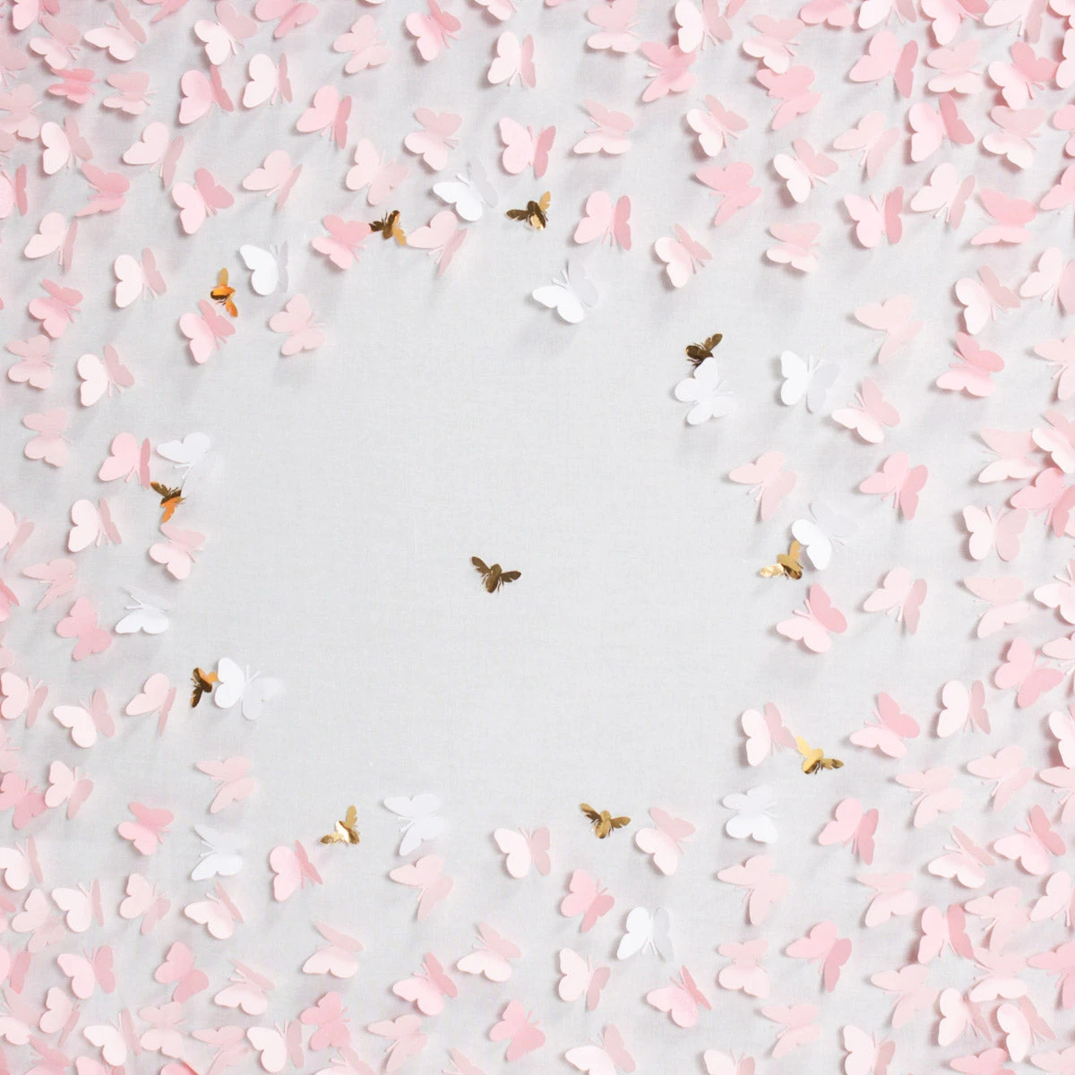 Scattered Butterflies Large - Light Pink 4 Scattered Butterflies Large - Light Pink - Image 4