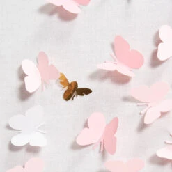Scattered Butterflies Large - Light Pink 10 Scattered Butterflies Large - Light Pink -Scout Design Studio ScatteredButterflies LightPink.05