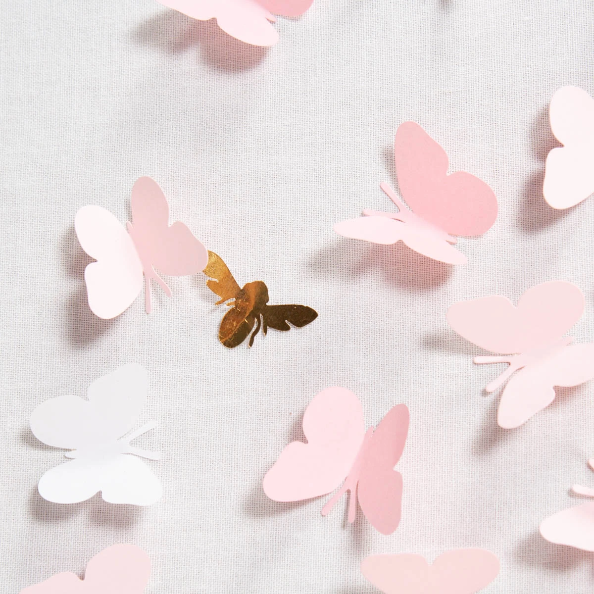 Scattered Butterflies Large - Light Pink 5 Scattered Butterflies Large - Light Pink - Image 5