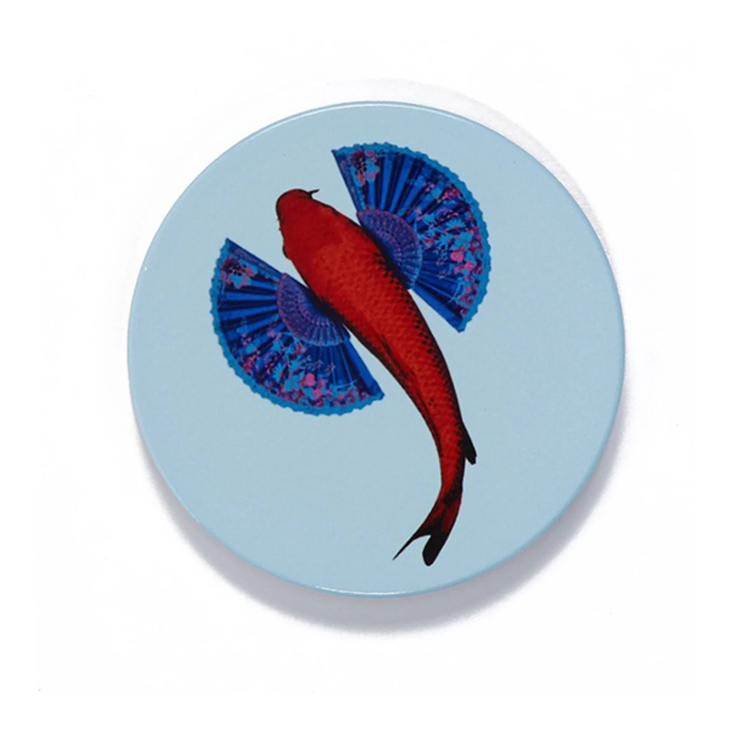 Set Of 4 Fishkoi Ceramic Coasters 1 Set Of 4 Fishkoi Ceramic Coasters