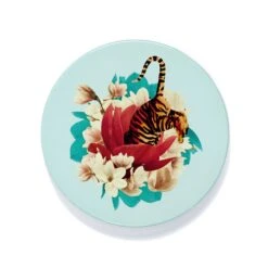 Set Of 4 Tiger Flower Coasters
