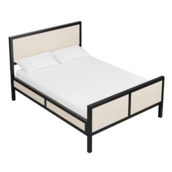 Custom Sibley Bed 9 Custom Sibley Bed -Scout Design Studio SibleyBedinBlackLacquer.HenryGrasscloth.03 f8656ae4 92da 4b09 9c96 4e51f3695305