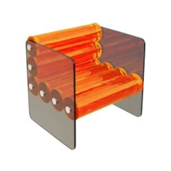 Smokey Orange Acrylic Armchair 7 Smokey Orange Acrylic Armchair -Scout Design Studio SmokeyOrangeAcrylicArmchair.04
