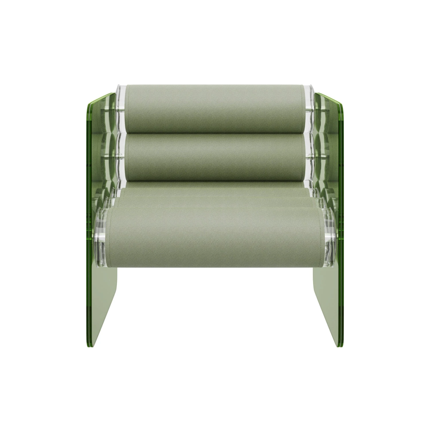 Soshagro Green Acrylic Armchair 4 Soshagro Green Acrylic Armchair - Image 4