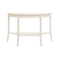 Custom Sussex Demilune Console Table