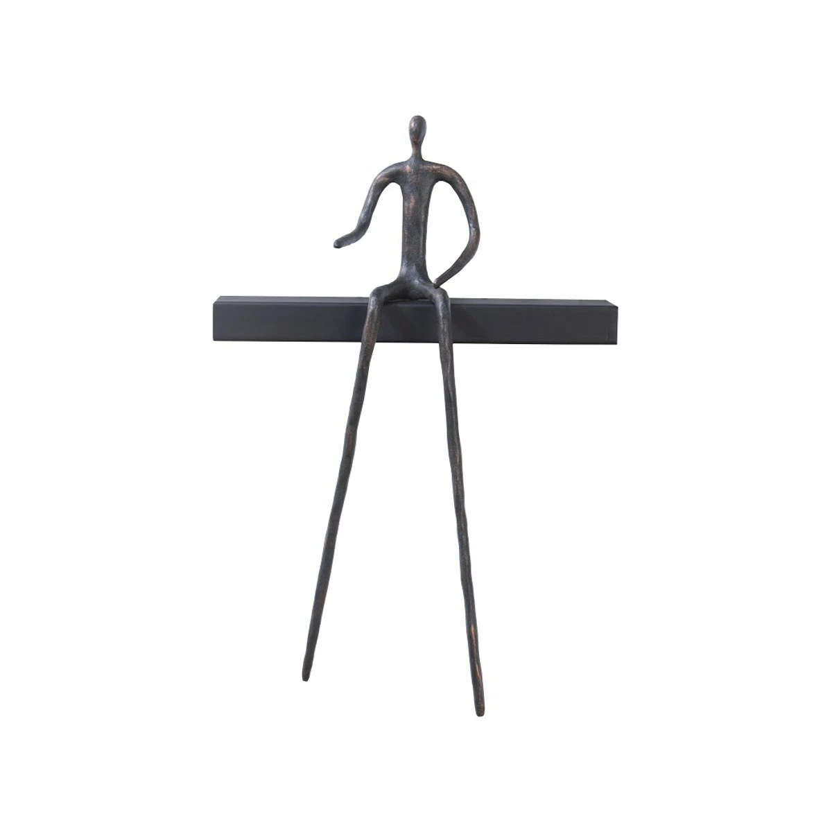 Moveable Man On Short Shelf - Sitting B 1 Moveable Man On Short Shelf - Sitting B