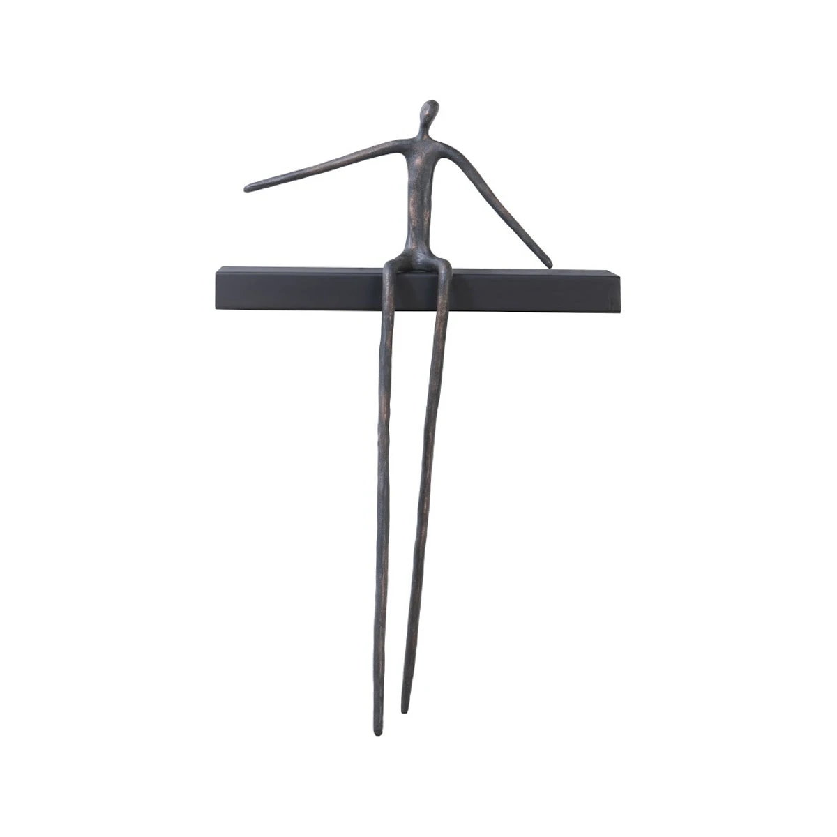 Moveable Man On Short Shelf - Sitting C 1 Moveable Man On Short Shelf - Sitting C