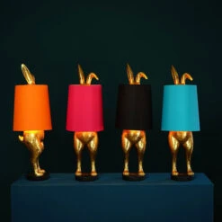 Table Lamp - Hiding Bunny In Turquoise -Scout Design Studio TableLamp HidingBunnyinTurquoise.03