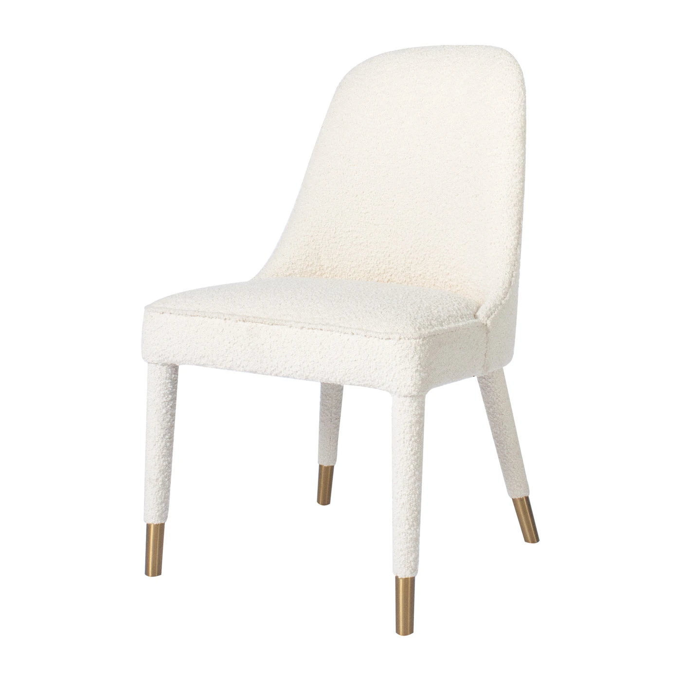 Tavish Dining Chair In Ivory Boucle 1 Tavish Dining Chair In Ivory Boucle