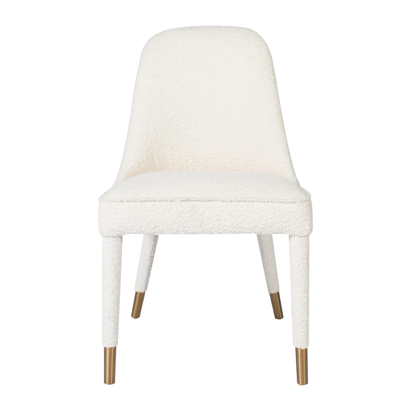 Tavish Dining Chair In Ivory Boucle 3 Tavish Dining Chair In Ivory Boucle - Image 3