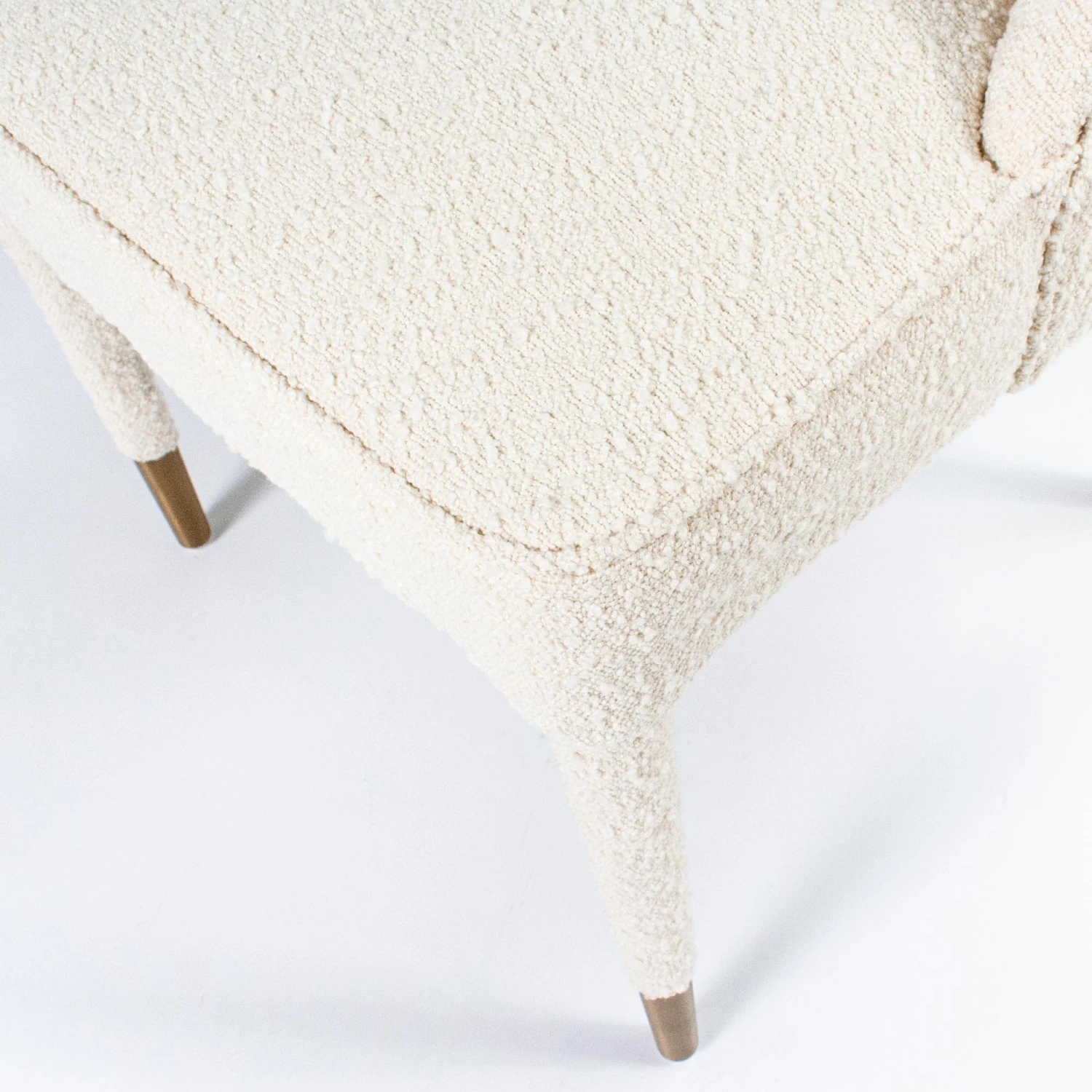 Tavish Dining Chair In Ivory Boucle 7 Tavish Dining Chair In Ivory Boucle - Image 7