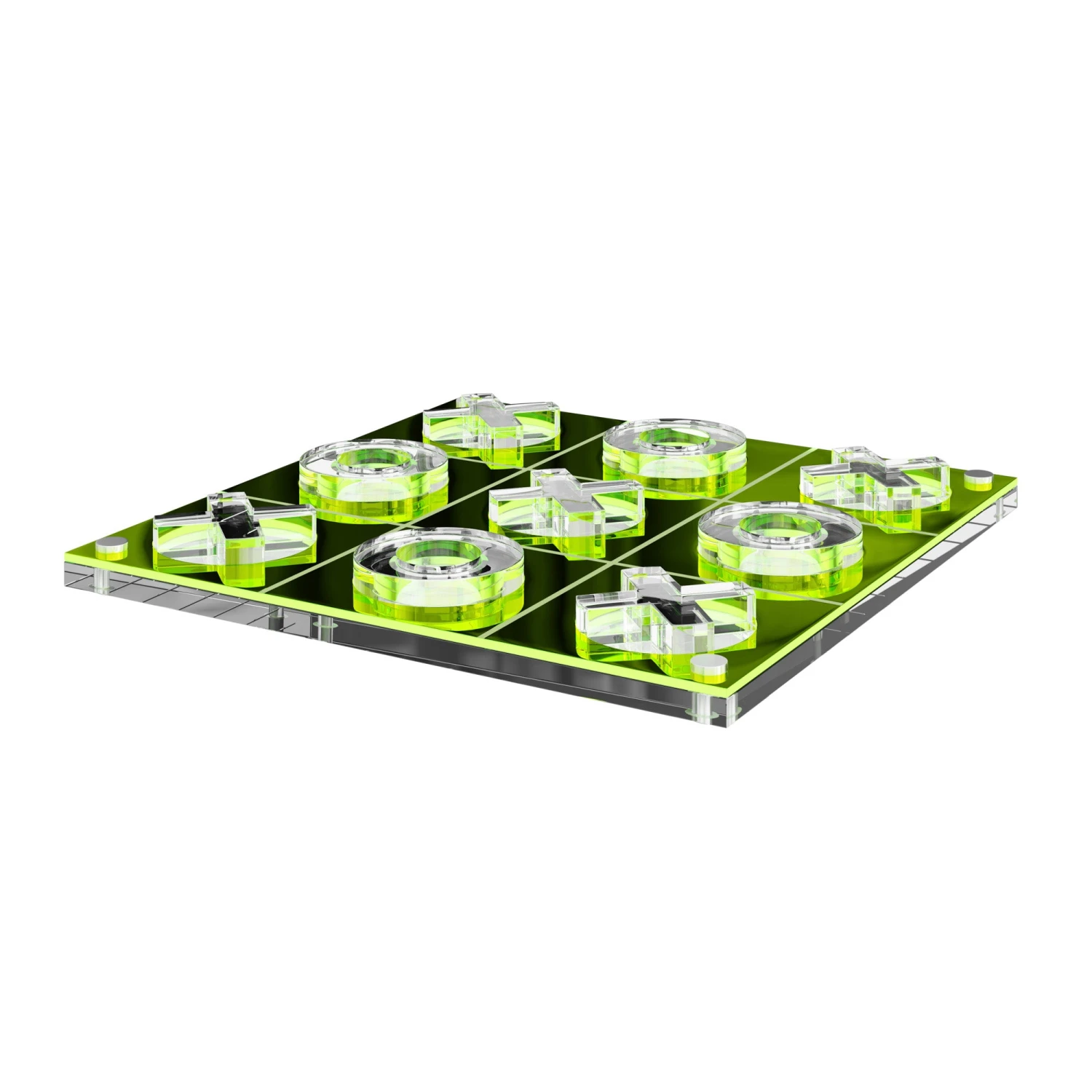 Tic Tac Toe Game - Neon Green 2 Tic Tac Toe Game - Neon Green - Image 2