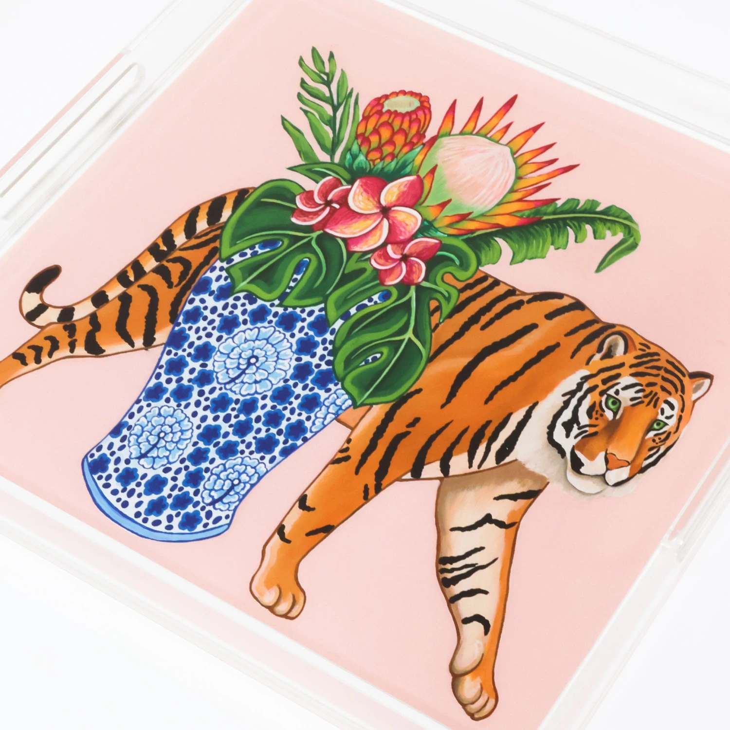 Tiger Vase Tray 2 Tiger Vase Tray - Image 2