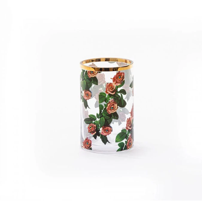 Toiletpaper Small Glass Vase - Roses By Seletti 2 Toiletpaper Small Glass Vase - Roses By Seletti - Image 2