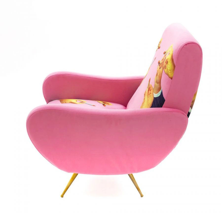 Toiletpaper Armchair - Lipsticks Pink By Seletti 3 Toiletpaper Armchair - Lipsticks Pink By Seletti - Image 3