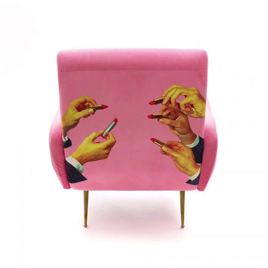 Toiletpaper Armchair - Lipsticks Pink By Seletti 4 Toiletpaper Armchair - Lipsticks Pink By Seletti - Image 4