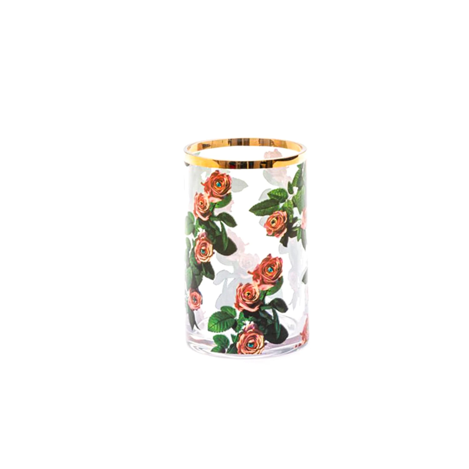Toiletpaper Small Glass Vase - Roses By Seletti 1 Toiletpaper Small Glass Vase - Roses By Seletti