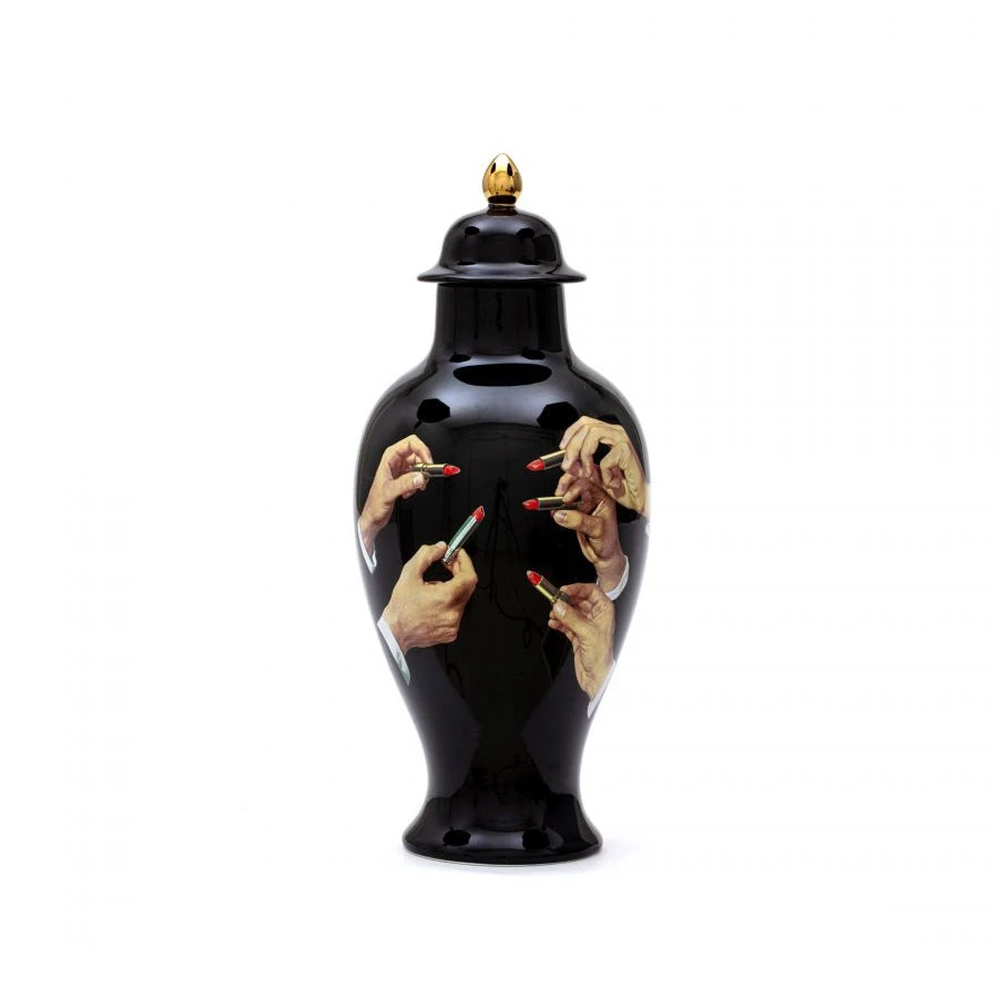 Toiletpaper Vase - Lipsticks Black By Seletti 1 Toiletpaper Vase - Lipsticks Black By Seletti