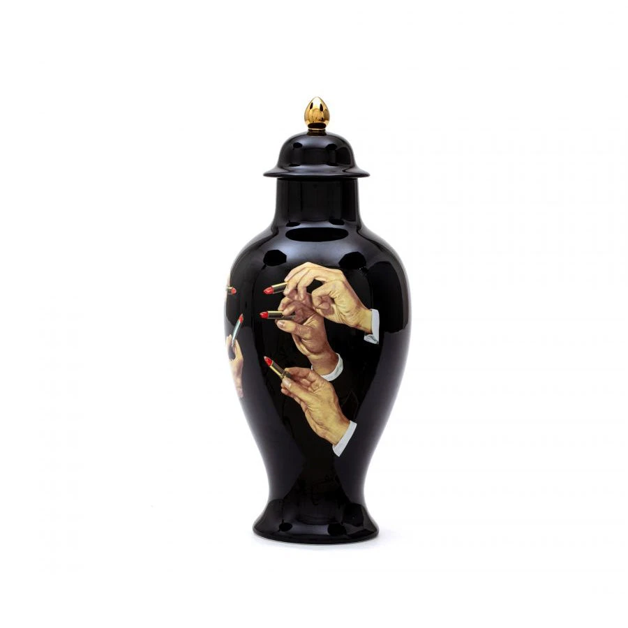 Toiletpaper Vase - Lipsticks Black By Seletti 2 Toiletpaper Vase - Lipsticks Black By Seletti - Image 2