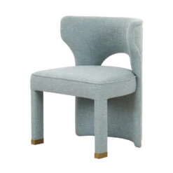 Scout Design Studio 13 Valerie Dining Chair In French Blue Linen