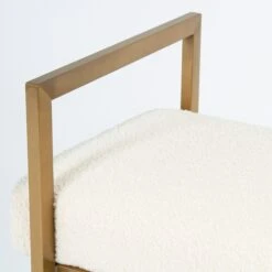 Westland Bench In Ivory Boucle -Scout Design Studio WestlandBenchinIvory.04