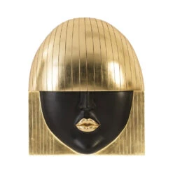 Fashion Faces Large Kiss Wall Art - Black